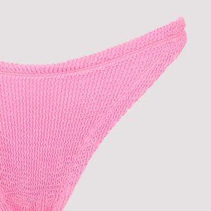 Hunza G Bikini Bottom Swimwear Pastel Pink Crinkle Knit